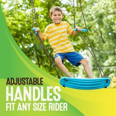 Swurfer Kick Stand up Surfing Tree Swing Outdoor Swings for Kids up to 200 Lbs –