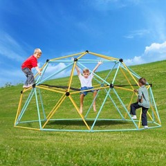 Climbing Dome for Kids 3 to 10 Years Old 10′ Geometric Dome Climber with Hammock