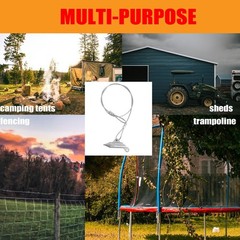 30 Inch Earth Anchors, (12 Pcs) 1000LBS Ground Earth Anchors Set for Trapping…