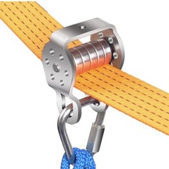 Hooroor Slackline Pulley 52FT Zip Line, Monkey Bar Ninja Warrior Obstacle Course