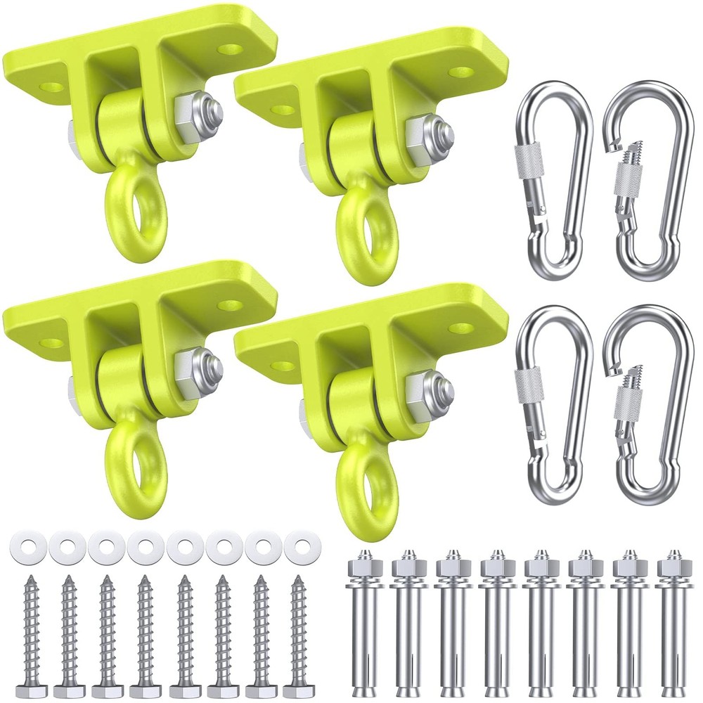 Heavy Duty Swing Hangers – 5000 lbs Capacity, Swing Set Brackets Silent Rotat…