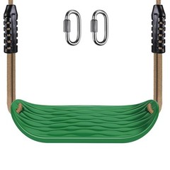 Non-Slip Swing Seat with Adjustable Rope and Carabiners – Heavy Duty Playgrou…