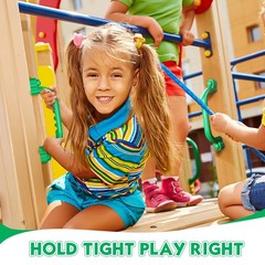 4Pcs Kids Playground Safety Handles -Swing Set & Climbing Frame Hand Grips, M…