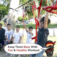 Kids Ninja Obstacle Course Slackline