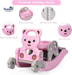 5 in 1 Toddler Slide Rocking Toy, Slide for Kids with Detachable Stool, Basketba