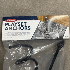 New 2-Pack Playstar Play Action Playset Auger Kit, Swing Set Anchors, PS 7690