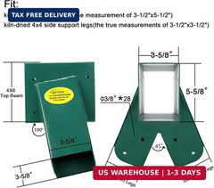 BETOOLL A-Frame 2 Brackets Swing Set Bracket with Mounting Hardware (Green)