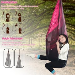 Sensory Swing for Kids Holds up to 300lbs Indoor & Outdoor Therapy Space Pink
