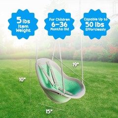 Sweeng Child Swing with Ease Z Adjust Harness Straps, Collapsible and Flexibl…