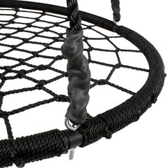 Spider Web Assembled 40″ Swing PE Rope Swivel Outdoor Patio Tree Net Max 600 lbs