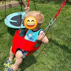 Toddler Swing, 59″ Coated Heavy-Duty Iron Chains Baby Swing Outdoor, High Back F