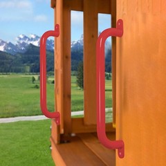 Espets 17.2 Inch blue Metal Safety Handles For Playground 6 Pack – Red