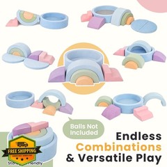 cossy 8pc Foam Climbing Blocks Ball Pit Toddler