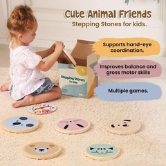 Stepping Stones for Kids – Fun Play Coordination Game Obstacle Course