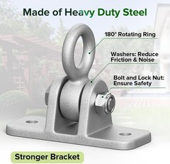 Highpro Swing Hangers for Wooden Sets Pack of 2 Heavy Duty Silver – 2