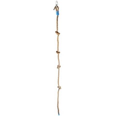 Climbing Rope for Kids, 8.2 FT Long with 4 Knotted Steps, Playground Coffee