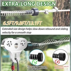 Zip Lines for Kids and Adults Outdoor Up to 500 Lbs, 304 Stainless Steel 100F…