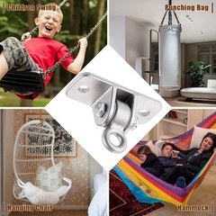 Swing Hangers 304 Stainless Steel with Locking Snap Hooks, Heavy Duty Swing H…