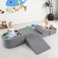 Climbing Toys for Toddlers, Foam Climbing Blocks and Ball Pit for Baby, 5Pc Kids