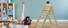 Climbing Triangle Ladder Montessori Play Gym Wooden Foldable for Kids 1-7 y.o.