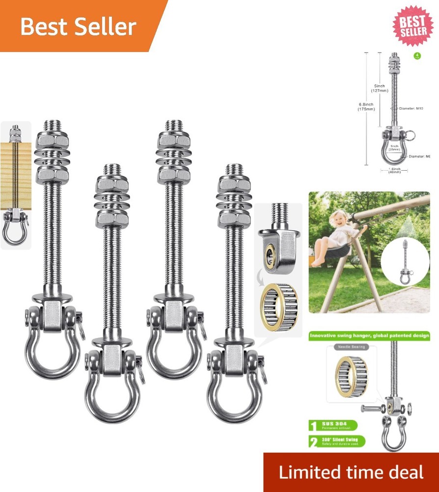 Benelabel Heavy Duty Swing Hangers with Bearings – Set of 4 Stainless Steel 304