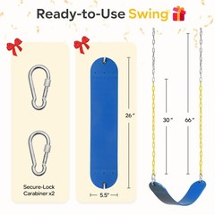 2-Pack Swing Seats for Swing Set, 330lb Capacity, Replacement Kits for Kids