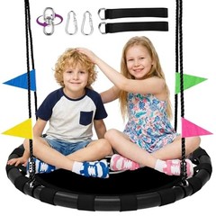 Saucer Swing for Kids & Adults, 900lbs Weight Capacity Heavy Duty Tree 40 Inch