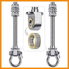 Heavy Duty Bearing Swing Hangers, 2 Pack Stainless Steel Swing Hooks for Wood…
