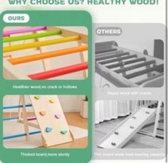 Paxato Indoor Playground, Climbing Toys for Toddlers 1-3 Inside with Basketball