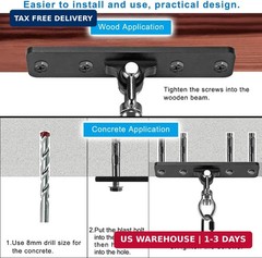 Dolibest Heavy Duty Swing Hanger, Swing Set Accessorie with Carabiner for Indoor