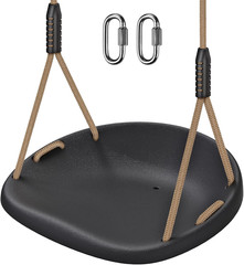 Heavy Duty Swing Seat Adjustable Rope Carabiners 500LB Capacity Black