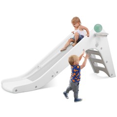 3 in 1 Slide for Kids Indoor Baby Play Climber Slide Set with Basketball Hoop