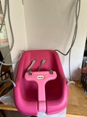 Little Tikes Pink Toddler Outdoor Swing Seat with Rope for Ages 9 Months-4 Years