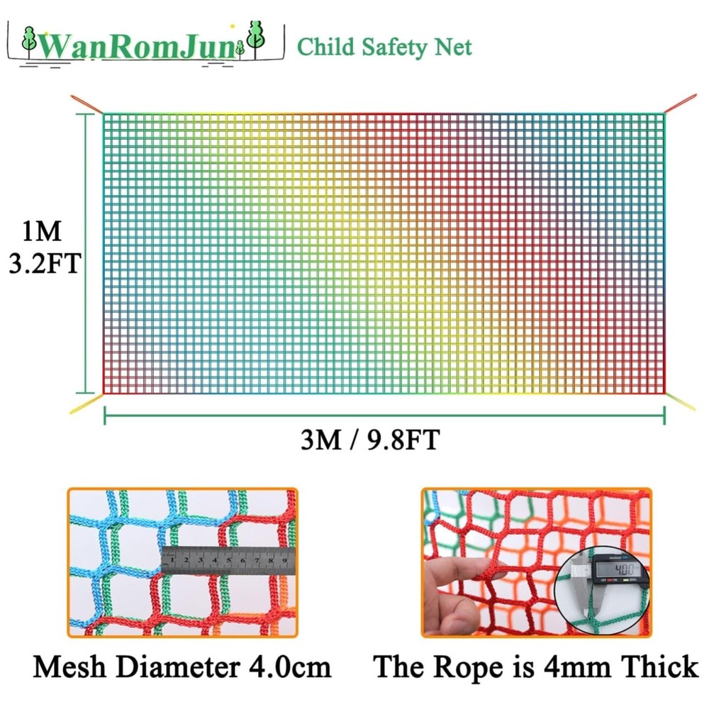 Double Layer Playground Climbing Net – Treehouse Accessory