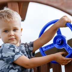 Playground Steering Wheel Accessories Plastic Swingset Steering Wheel 1 Blue