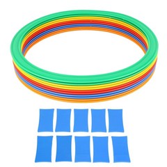 Sports Speed Ring Set 10 Rings 10 Buckles Increased Agility Outdoor Rings M 2…