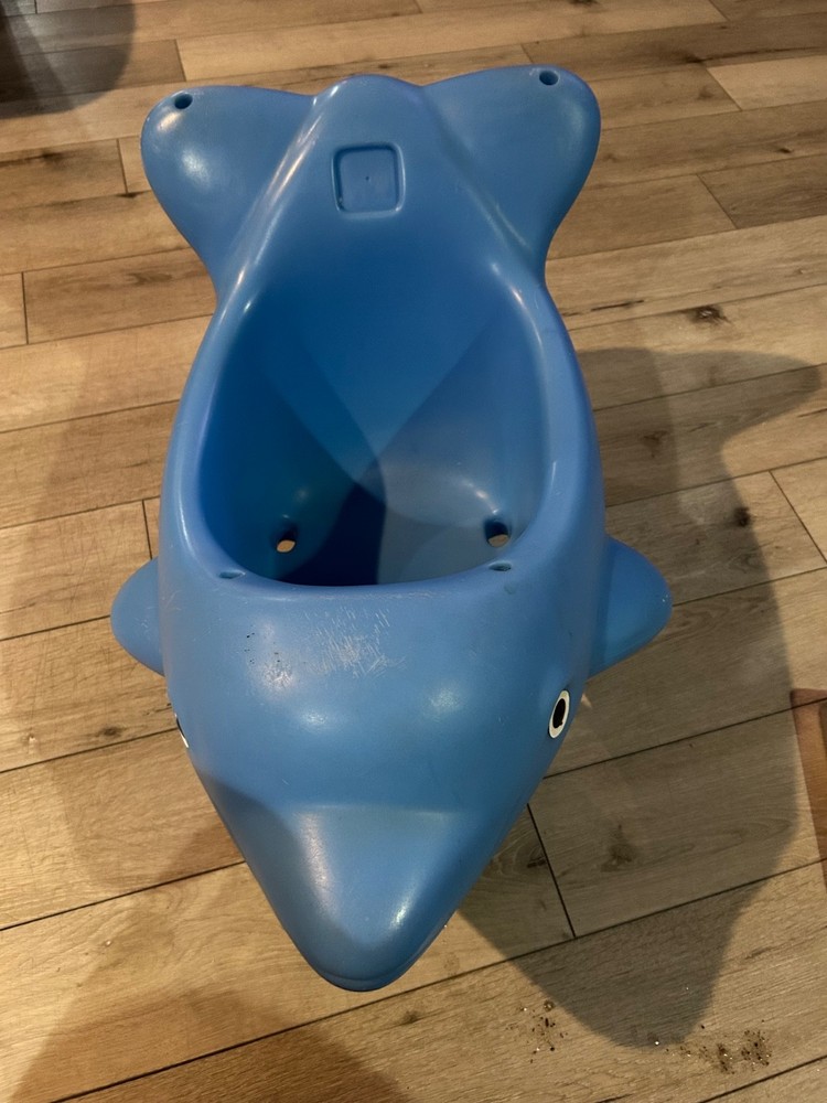 Vintage Step 2 Baby Toddler Blue Dolphin Swing. Swing only no straps/rope