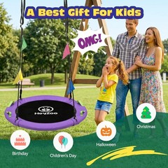 48 inch Tree Swing, Larger Saucer Flying Swing for Whole Family, 900lbs Weigh…