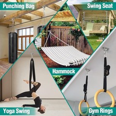 Swing Hangers with Bearing, Heavy Duty Porch Swing Hanging Kit for Outdoor Pl…