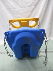 Glider Swing Kid Seat Comfortable Ergonomic Shape Home Outdoor Fun Play Blue