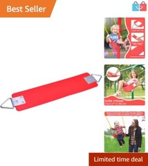 Versatile Red Swing Seat for Kids & Adults – 30.4 x 6 Inch, No Assembly Required