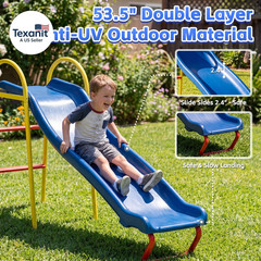 Swing Set for Backyard with Stand, Swing Heavy Duty 440Lbs Metal Outdoor Swing S