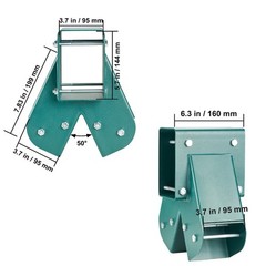 Durable Carbon Steel Swing Set Accessories, Green Finish, 6.3″x9.3″x11″