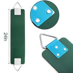 Swing Seat, Replacement Swing with Metal Triangle Ring, Support 250lb Heavy
