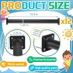 Complete Monkey Bar Hardware Kit – 12 Heavy-Duty Bars for Indoor/Outdoor Play=~/