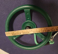 SWING SET STEERING WHEEL GREEN Playground with Lanyard SAVE $$$
