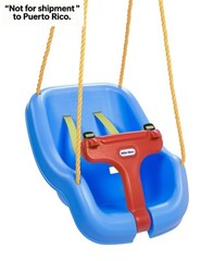 Little Tikes 2-in-1 Snug and Secure Swing, High Back Swing, Blue