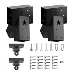 Heavy Duty Swing Set Brackets Kit with 2 A-Frame Brackets and 2 Swing Hangers…