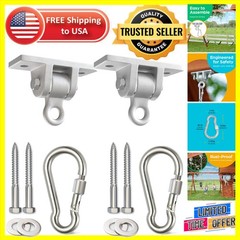 Durable Indoor/Outdoor Swing Hangers – Locking Snap Hooks for Safety – 300lb