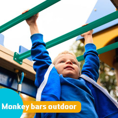 12 Pack Monkey Bars Swing Set Accessories Rods Playset Ladder Rungs Hardware Kit